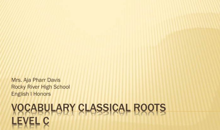 Vocabulary from classical roots a pdf