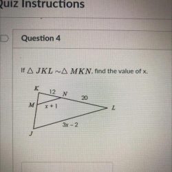 If jkl mkn find the value of x