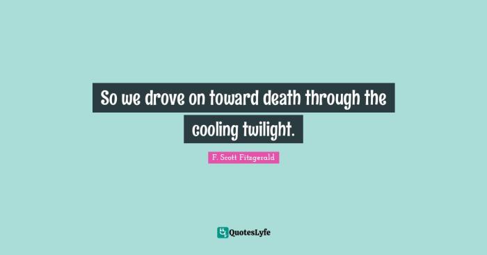 Quote toward drove death through so cooling twilight wallpapers fitzgerald scott wallpaper quotefancy