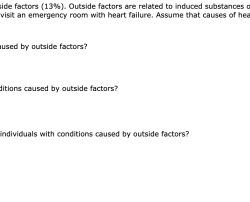 Heart failure is due to either natural occurrences